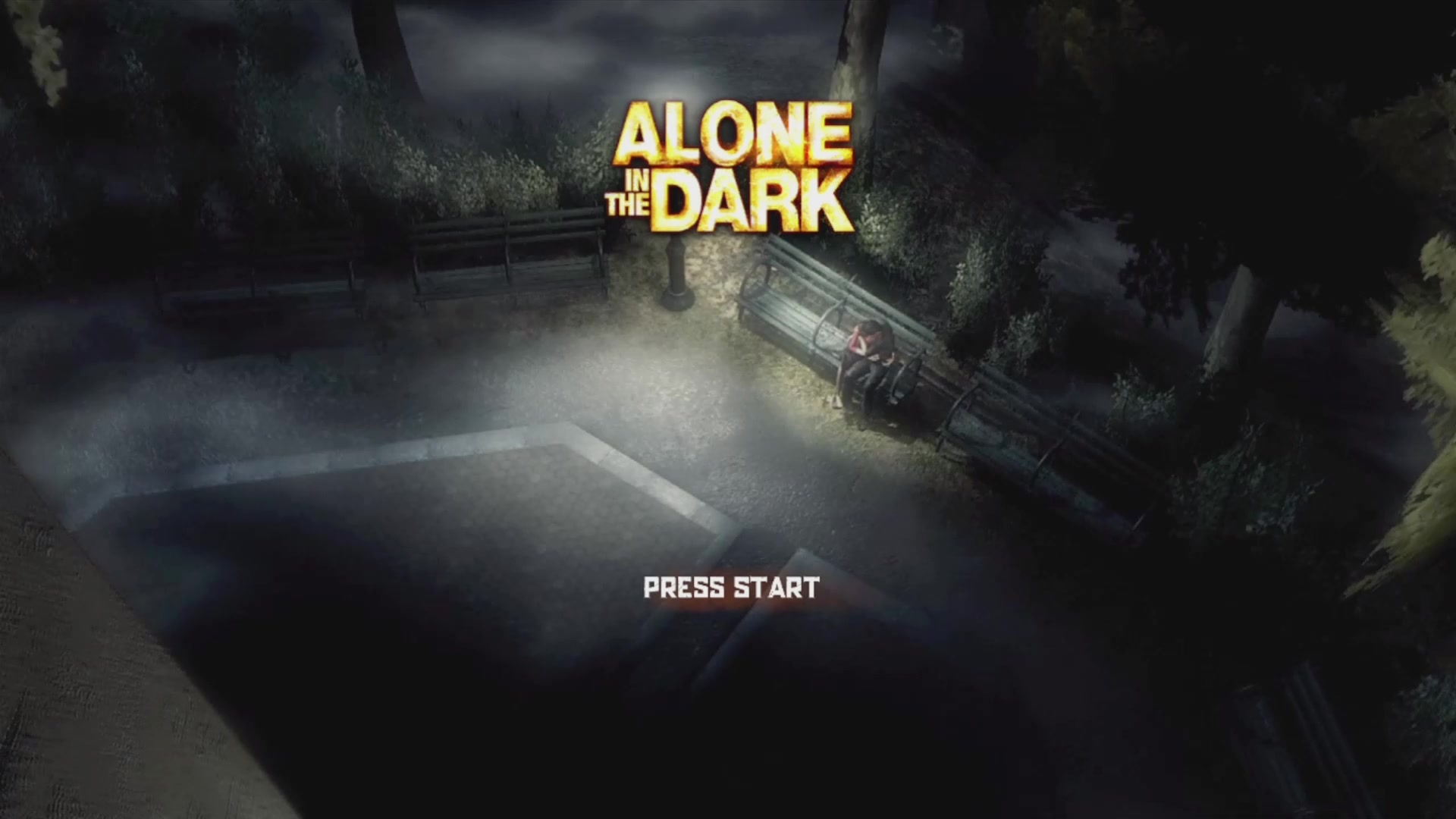 Alone in the Dark title screen for Xbox 360